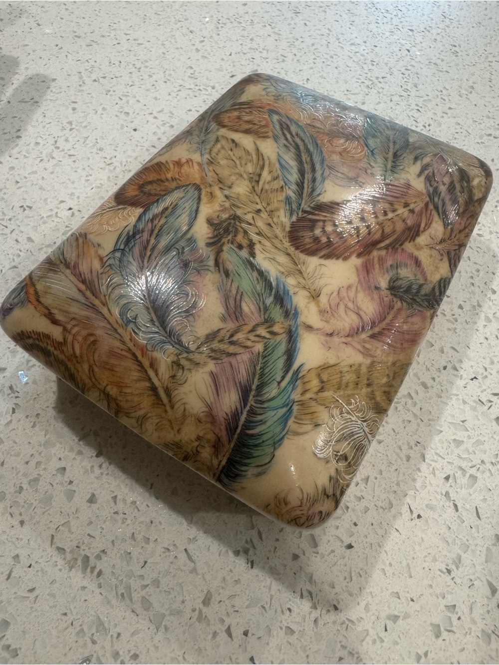 Made for Neiman Marcus Vintage Porcelain card/trinket box